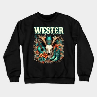 wester cowboy Crewneck Sweatshirt